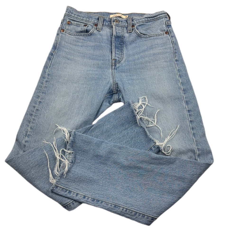Levi’s Wedgie Straight Medium Wash Button Fly Jeans Size 26